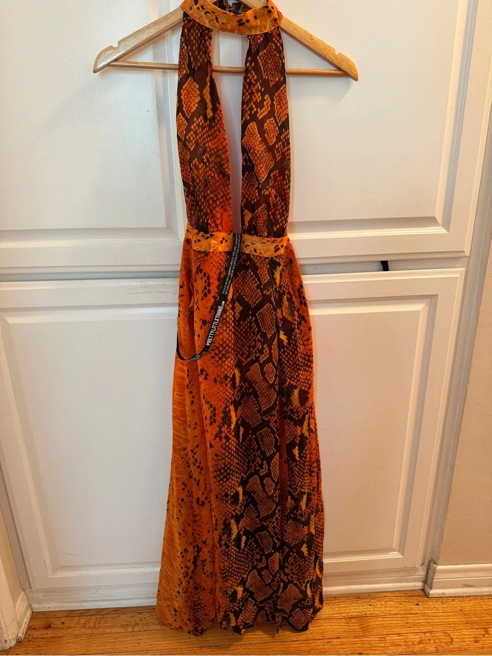 Snake-Print Reptile Dress XS
